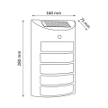 Kinkiet solarny SAFFO PIR czujnik ruchu Polux 315564  5901508315564 lampynox noxbox www.lampynox.pl 2.jpg