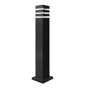 TEKSAS 74cm grafit 1xE27 Lampa stojąca zewnętrzna