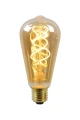FILAMENT ST64 LED BULB DIM Ø 6,4cm. 5W 2200 ściemnialna E27 Lucide 49034/05/62 | 5411212491060 noxbox lampynox www.lampynox.pl