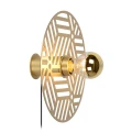 Kinkiet ścienny z włącznikiem na kablu OLENNA Złoto matowe śr. 25cm. E27 Lucide 052310102  5411212051271 lampynox noxbox www.lampynox.pl 2.jpg