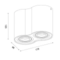 Downlight regulowany TUBE Satynowy chrom 2xGU10 Lucide 229520212  5411212220929 lampynox noxbox www.lampynox.pl 4.jpg