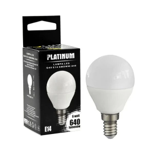 Żarówka LED G45 E14 7W SMDWW 640lm 3000K pc+alum 305664