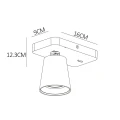 Kinkiet ściemnialny ścienny z włącznikiem TURNON Czarny LED DIM CRI95 5W GU10 2200-3000K Lucide 099280530  5411212092502 lampynox noxbox www.lampynox.pl 6.jpg