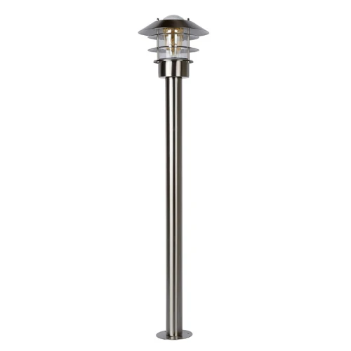 ZICO Satynowy chrom lampa zewnętrzna stojąca wys. 100cm LUCIDE 118749912  5411212114808 lampynox noxbox www.lampynox.pl 1.jpg