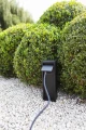 Słupek ogrodowy 1 x gniazdo elektryczne schuko bez bolca MAINS Czarny mat, IP54 Lutec 9702203012 | 6939412087993 noxbox lampynox www.lampynox.pl