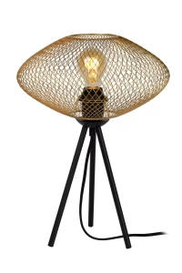 MESH Matowe Złoto E27 Lampka stołowa 
