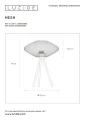 Lampka stołowa MESH Matowe Złoto E27  Lucide 21523/01/02 | 5411212211385 noxbox lampynox www.lampynox.pl