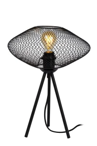 MESH Czarna E27 Lampka stołowa 