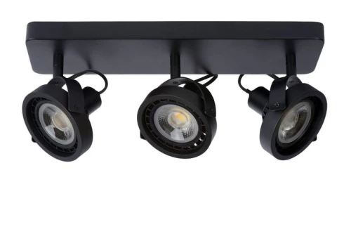 Lampa sufitowa TALA Czarna LED DIM  3 x 12W  2200 - 3000K Spot LED Lucide 31931/36/30 | 5411212315731 noxbox lampynox www.lampynox.pl