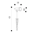 Lampa zewnętrzna spotlight SPIKE LUCIDE 278820530  5411212271471 lampynox noxbox www.lampynox.pl 6.jpg