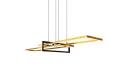 Lampa wisząca SALINAS Mosiądz mat LED 34W 3000K ściemnialna Trio 320310308 | 4017807487916 noxbox lampynox www.lampynox.pl