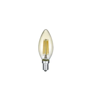 LED Amber Świeczka 4W E14 2700K Filament Trio 989-479