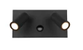 Podwójny regulowany kinkiet zewnętrzny TUNGA Antracyt LED 2x3W 840lm Czujnik ruchu Trio 222969242 | 4017807491371 noxbox lampynox www.lampynox.pl