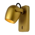 Kinkiet ścienny ściemnialny z włącznikiem PRESTON Złoty mat LED DIM CRI95 5W GU10 2200-3000K Lucide 099270502  5411212092489 lampynox noxbox www.lampynox.pl 3.jpg