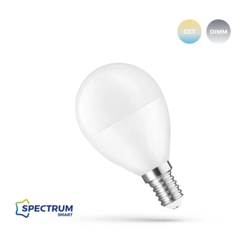 LED KULKA 5W TUYA CCT+DIMM Wi-Fi E-14 230V Spectrum SMART WOJ+14414  5902650570801 noxbox lampynox www.lampynox.pl 1.jpg