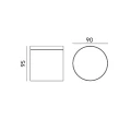Downlight zewnętrzny okrągły QUAZAR 18 SZARA GU10 IP44 KOBI KTLOQZ18SZ  5902201300451 noxbox lampynox www.lampynox.pl 2.jpg