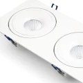 Oprawa podtynkowa STILLO SQ DUE 2x15W 3000K Biała OXYLED DL215 36 3K S biały  5902701451080 lampynox noxbox www.lampynox.pl 2.jpg