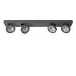 NENAD Szara 4xAR111 Ściemnalna 4x10W 2700K Spotlight Lucide 09920/40/36
