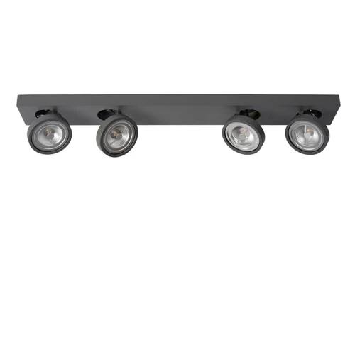 Spotlight NENAD Szara 4xAR111 Ściemnalna 4x10W 2700K Lucide 099204036  5411212092106 lampynox noxbox www.lampynox.pl 1.jpg