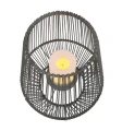 Lampa dekoracyjna zewnętrzna MINEROS Czarna wys. 30cm. Efekt płomienia Czujnik zmierzchu RL R55256111 noxbox lampynox www.lampynox.pl