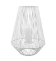 Lampa dekoracyjna zewnętrzna MINEROS Biała wys. 51cm. Efekt płomienia Czujnik zmierzchu RL R55256901 | 4017807492088 noxbox lampynox www.lampynox.pl