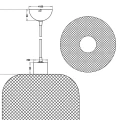 Lampa wiszaca CALIMERO Czarny mat śr. 33cm. E27 RL R30561932 | 4017807489491 noxbox lampynox www.lampynox.pl