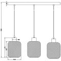 Lampa wiszaca CALIMERO Czarny mat 3xE27 RL R30563032 | 4017807489507 noxbox lampynox www.lampynox.pl