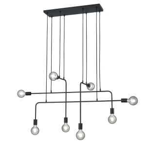 CONNOR Czarny Mat 8 x E27 Lampa wisząca 