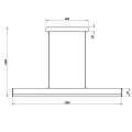 Lampa wisząca  ściemnialna ze zmienną barwą światła COVENTRY LED Antracyt 35W 2700+3800+5000K  Trio 371710142 | 4017807456608 lampynox noxbox.pl