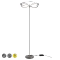 Lampa podłogowa stojąca CHARIVARI Nikiel Mat 31W 3000K ściemnialna  Trio 421210107 | 4017807454024 lampynox noxbox www.lampynox.pl