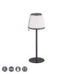 DOMINGO LED 2W 3000K IP44 Antracyt Lampa ściemnialna stołowa  zewnętrzna