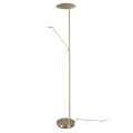Lampa podłogowa stojąca mosiądz mat / czarny EDMONTON Trio 423010208 4017807478242 lampynox noxbox www.lampynox.pl