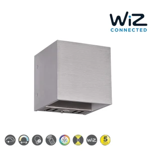 FIGO Aluminium szczotkowane LED 5,5W  3000 - 6500K , WIZ sterowanie smartfonem, barwa światła zmienna Kinkiet ścienny 