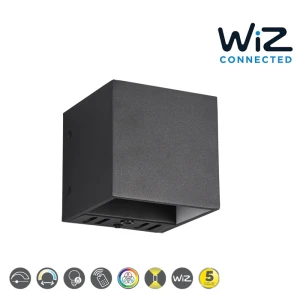 FIGO Czarny Mat  LED 5,5W  3000 - 6500K , WIZ sterowanie smartfonem, barwa światła zmienna Kinkiet ścienny 