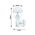 Kinkiet zewnętrzny Amalfi Satynowy chrom z czujnikiem ruchu LED 8W 4000K IP44 Rabalux 7920  5998250379203 noxbox lampynox www.lampynox.pl 4.jpg