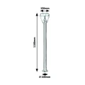 Lampa ogrodowa stojąca Amalfi Satynowy chrom LED 8W wys. 1,1m. 4000K IP44 Rabalux 7921  5998250379210 noxbox lampynox www.lampynox.pl 5.jpg