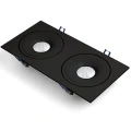 Oprawa podtynkowa STILLO SQ DUE 2x15W 3000K Czarna OXYLED DL215 36 3K S czarny  5902701451097 lampynox noxbox www.lampynox.pl 1.jpg
