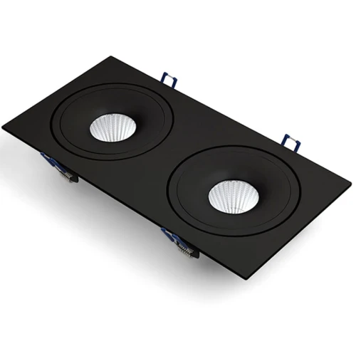 Oprawa podtynkowa STILLO SQ DUE 2x15W 3000K Czarna OXYLED DL215 36 3K S czarny  5902701451097 lampynox noxbox www.lampynox.pl 1.jpg