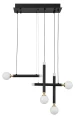 Lampa wisząca UNION Czarno złota LED 20W 3000K LE41811  noxbox lampynox www.lampynox.pl