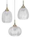 Lampa wisząca ALCALA Satynowe złoto 3 x E27 LE41857 noxbox lampynox www.lampynox.pl