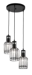 TANDIL Czarna / Kryształ 3 x E27 Lampa wisząca