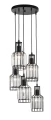Lampa wisząca TANDIL Czarna / Kryształ 5 x E27 LE42178 lampynox noxbox