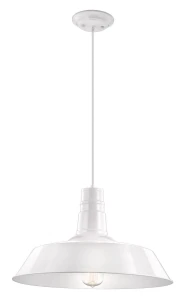 TARIBA Biała E27 Lampa wisząca