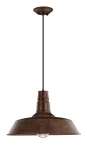 TARIBA Rdzawa stal E27 Lampa wisząca