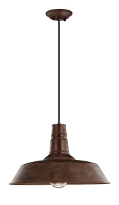 TARIBA Rdzawa stal E27 Lampa wisząca