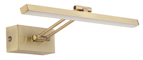 Kinkiet ścienny ZAMORA Mosiądz Mat LED 12W 3000K Kinkiet ścienny nad obraz LE42215 lampynox noxbox