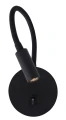 Kinkiet ścienny ALMERIA Snake Czarny  LED Samsung 3W 3000K lampynox noxbox