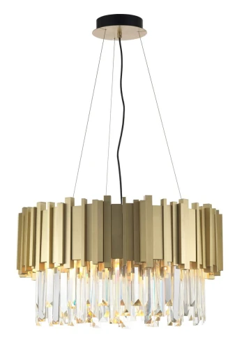 Lampa wisząca CALARCA Złoty / Kryształ 10xG9 Żyrandol  LE42283 lampynox noxbox