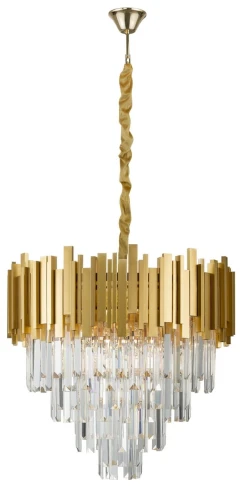 Lampa wisząca CAMPANA Złoty / Kryształ  8xE14 Żyrandol LE42285 www.lampynox.pl
noxbox.pl