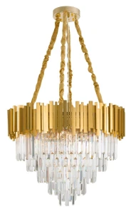 CAMPANA Złoty / Kryształ  12xE14 Żyrandol